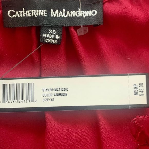 Catherine Malandrino Women’s Red Top - Picture 8 of 8
